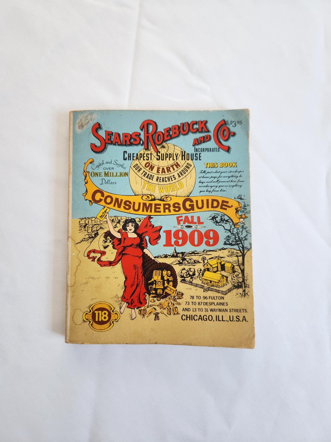 Vintage Fall 1909 Sears, Roebuck and Co. Catalog Reprint Retro American
