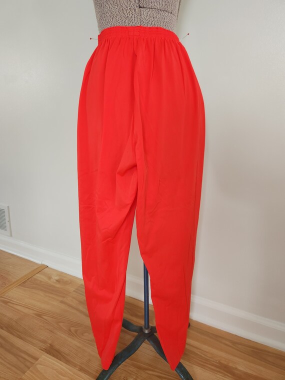 Vintage Vanity Fair Salmon Red Pajama Pants --- R… - image 6