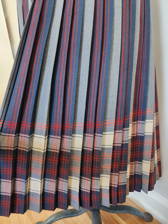 Vintage Aljean Canada Pure Virgin Wool Striped Pl… - image 6