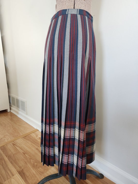 Vintage Aljean Canada Pure Virgin Wool Striped Pl… - image 7