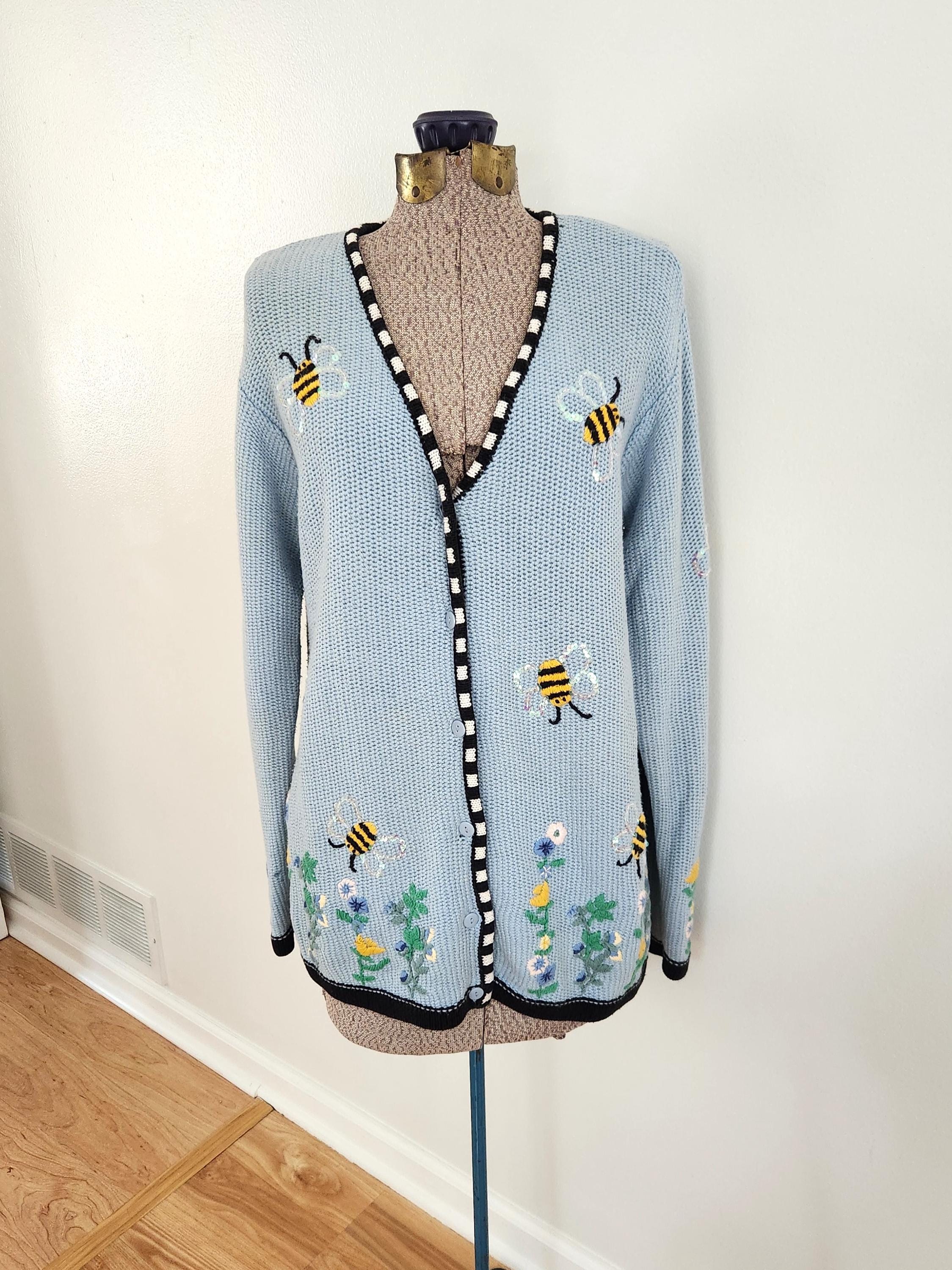 US vintage the Quacker Factory ニットカーデ NWT Vintage QUACKER FACTORY Christmas Embellished Cardigan Sweater