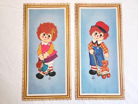 Vintage Raggedy Ann & Andy Signed 