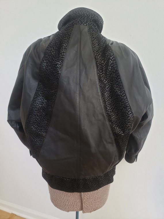 80’s/90’s Black Leather Motorcycle Jacket by Wilsons main image 0