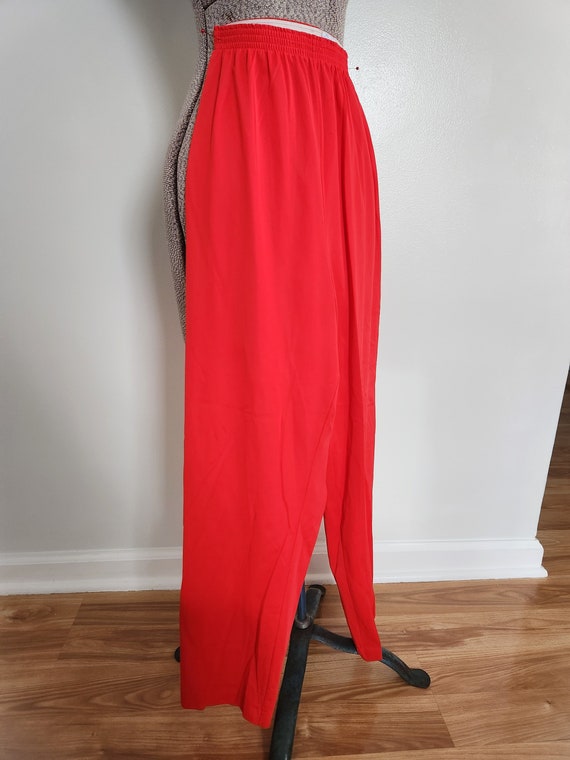 Vintage Vanity Fair Salmon Red Pajama Pants --- R… - image 4