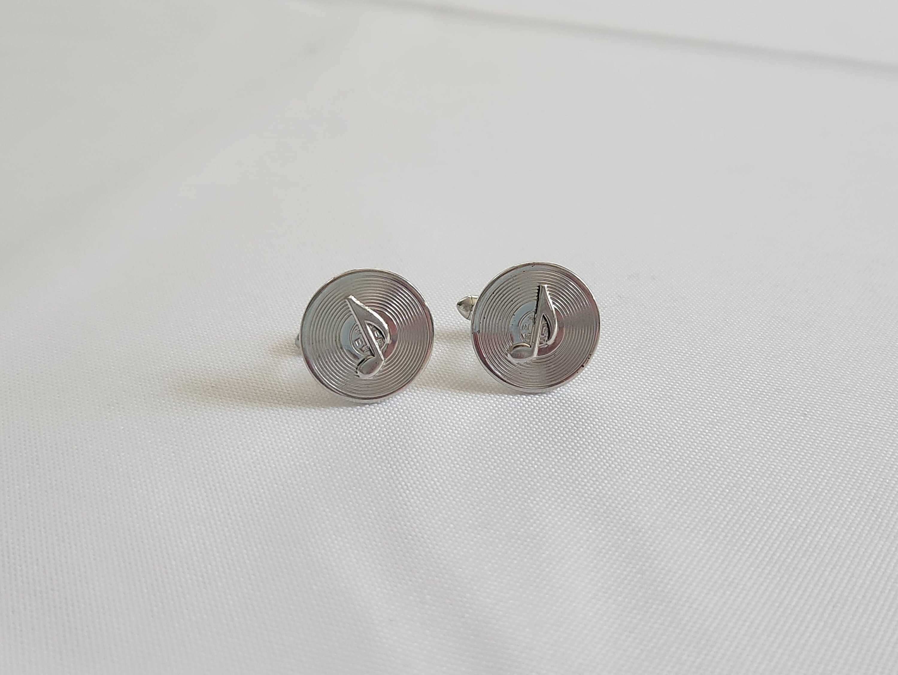 Boutons De Manchette Swank Piano - Occasion - Métal Mélangé, Motif Piano - Pour Homme - Style Musique, Vintage