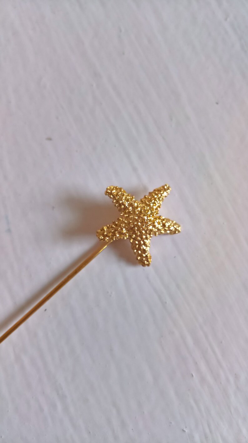 Sale Vintage Trifari Starfish Lapel Stick Pin Retro Etsy