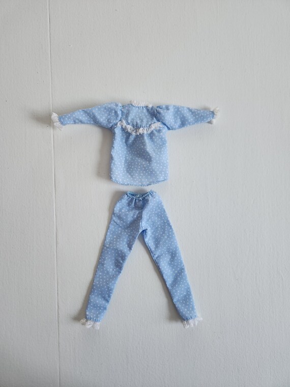 Vintage White Polka Dot Blue Pajamas Barbie Sized Doll Clothing Retro Sweet Dreams Girls Cute Fashion Toy Accessories Classic Sleepwear Etsy Canada