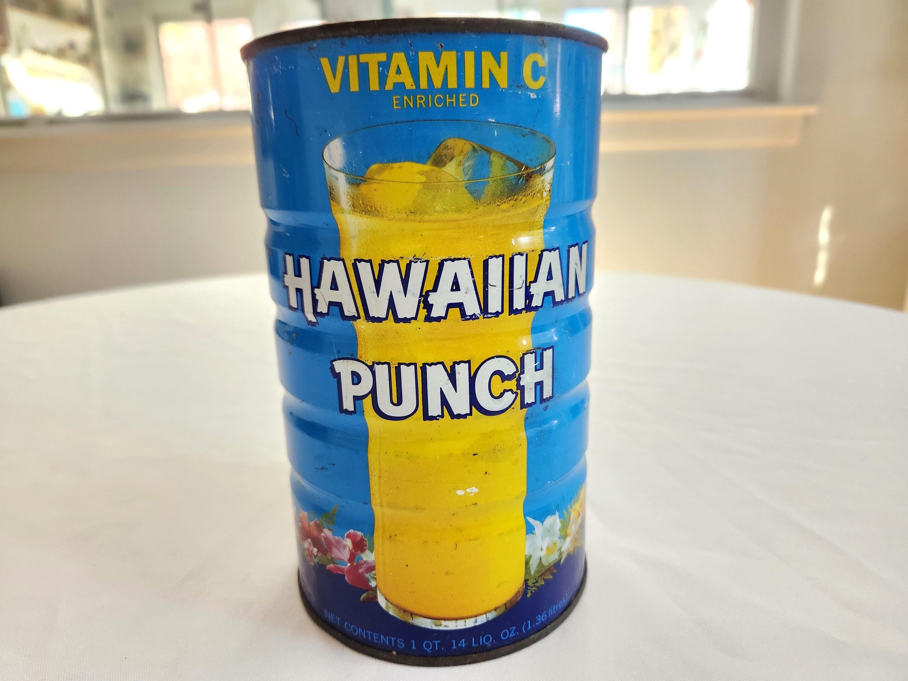 Vintage Hawaiian Punch Sunshine Yellow Fruit Punch Drink Can
