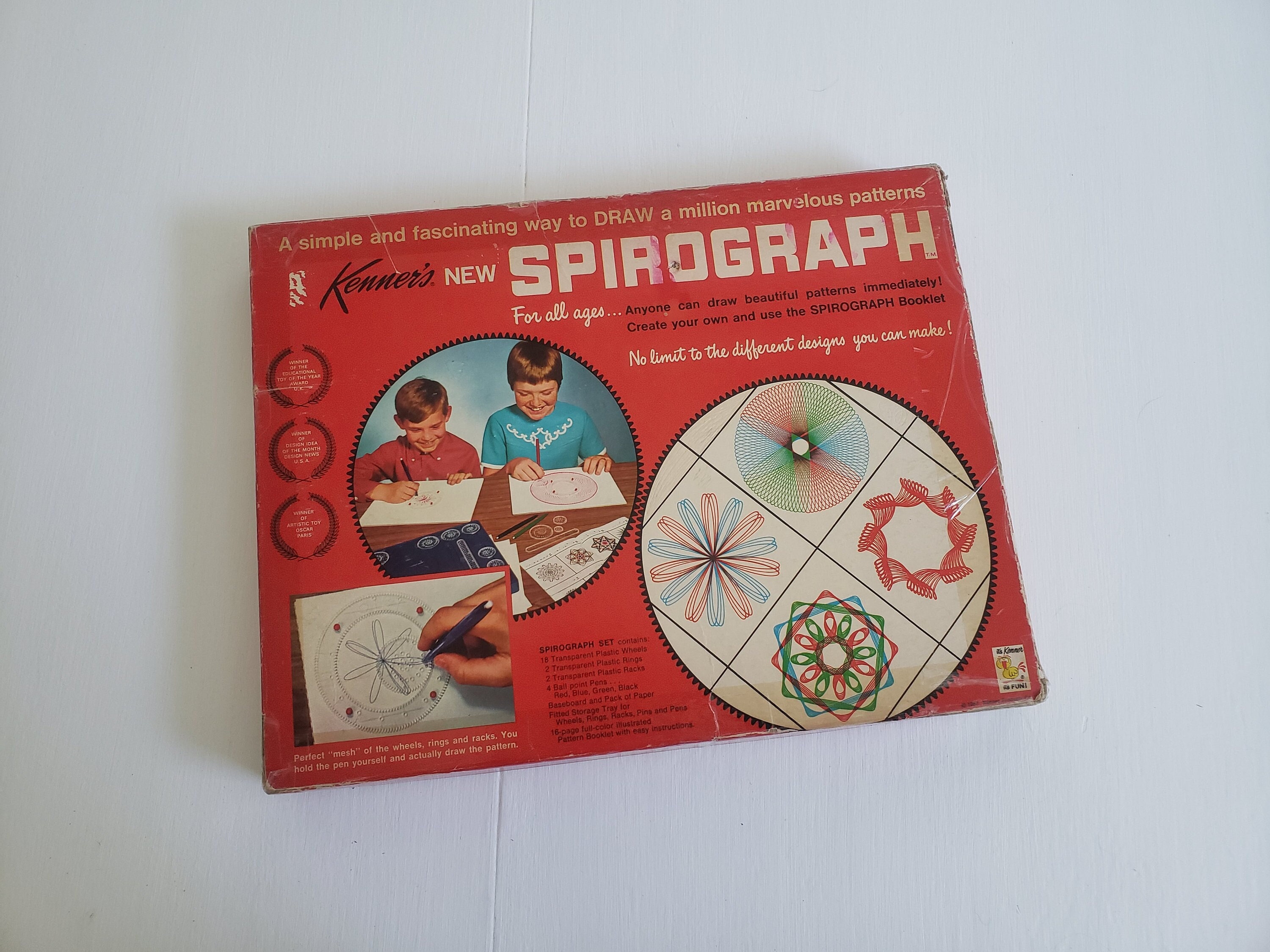 Vintage Kenner's New Spirograph No. 401 Retro 1960s Kenner Drawing Toys  Arts & Crafts Supplies Classic Creativity Toy for Kids 