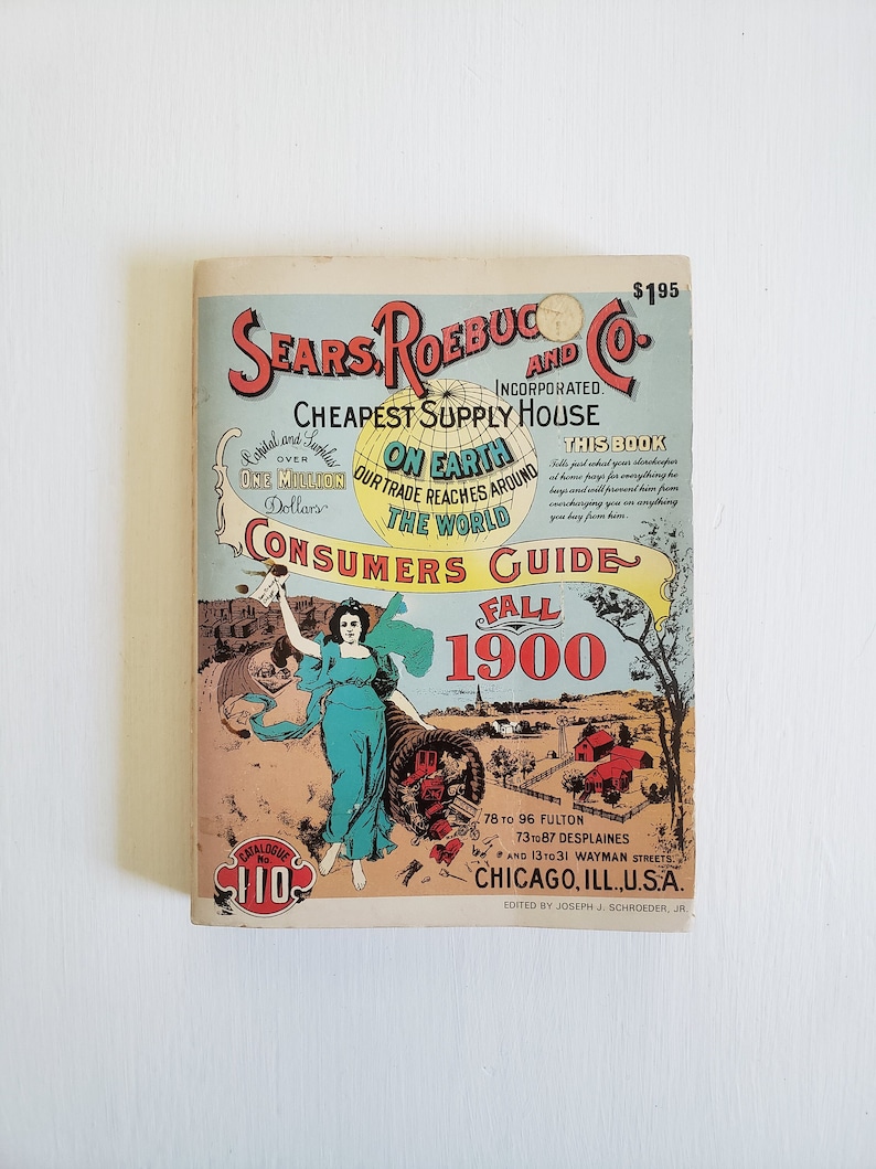 Vintage Fall 1900 Sears Roebuck and Co Catalog Reprint Retro Etsy
