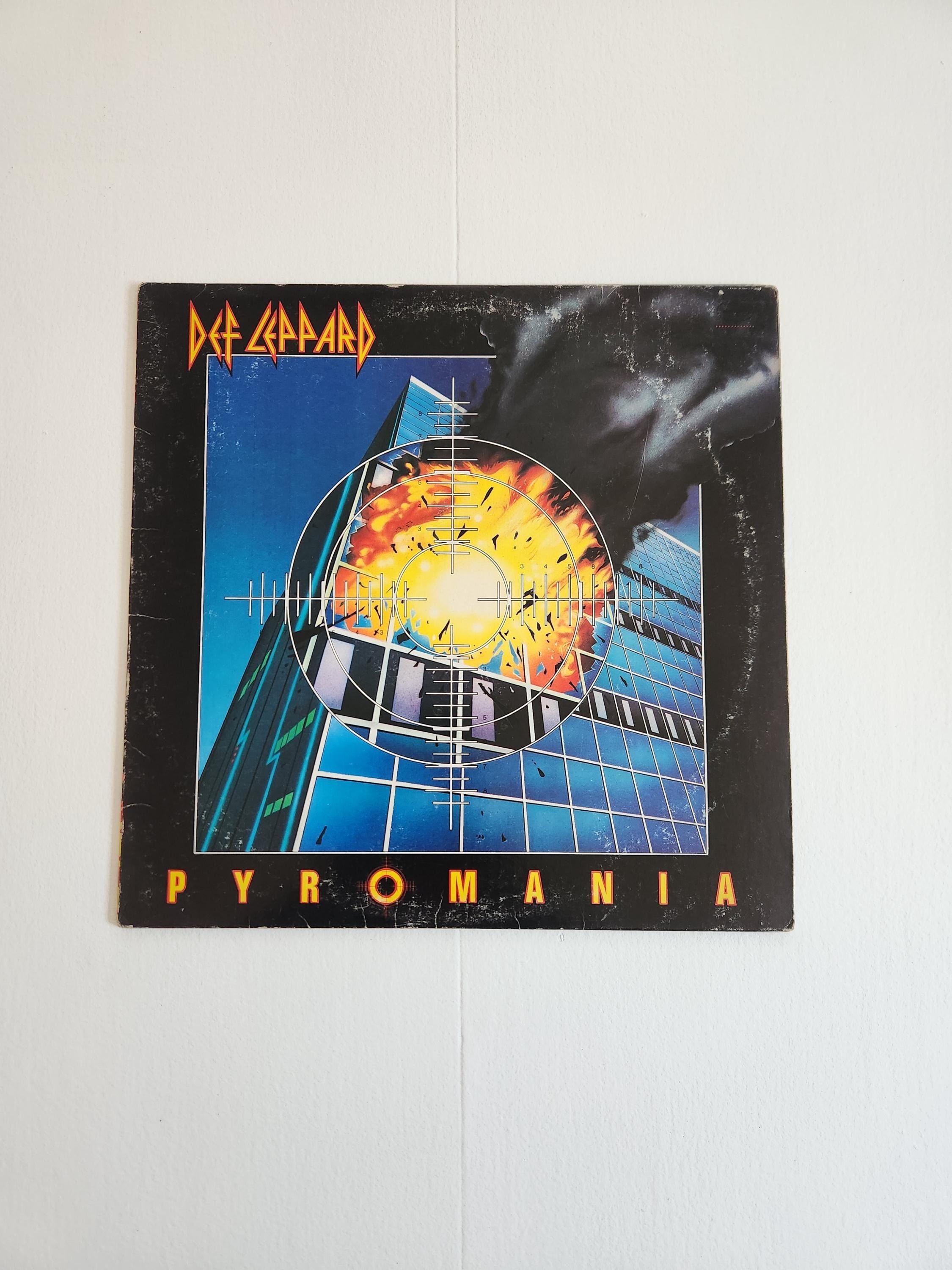 80s名盤LP6枚セット H&O(帯付)/プリファブ/アズテック他 Pyromania Vintage Def Leppard Record --- Retro 1980s Hairband