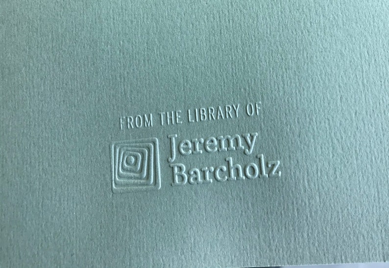 Personalized Embosser Custom Library Embosser Ex Libris Etsy