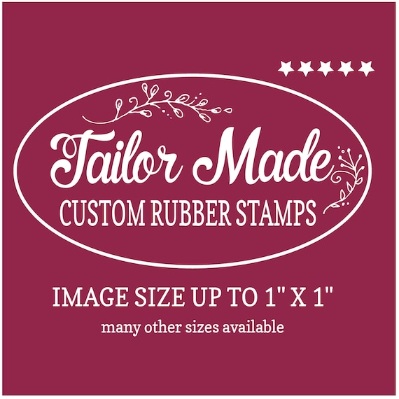 Handmade Custom Ink Stamps Various Sizes Ecofriendly Rubber Made to Order  Business Logo Stamp 