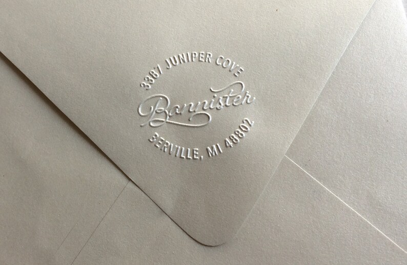 Custom Address Embosser Personalized Embosser Custom Address Etsy