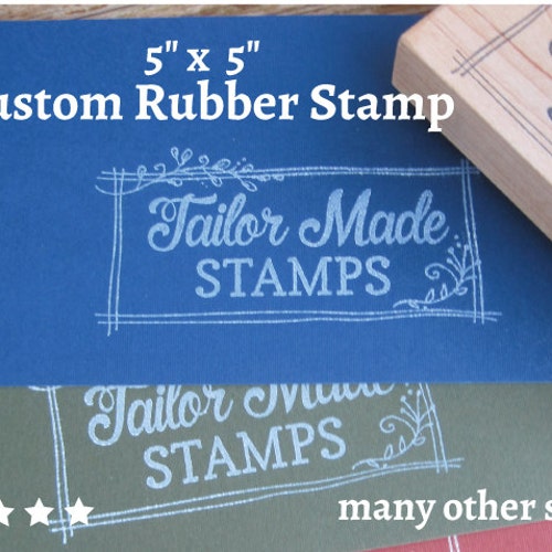 Custom Rubber Stamp Etsy