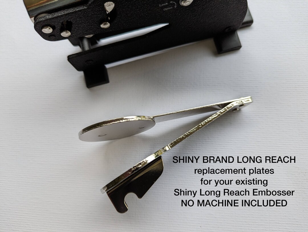 Shiny Long Reach Embosser Xtra Plates Only, Napkin Embosser Xtra Plates, Napkin Embosser
