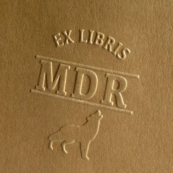 Monogram Library Embosser, Ex Libris Embosser, Custom Library Embosser, Book Lover Gift, Monogram Library Embosser