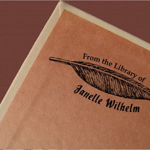 Personalized Book Stamp, Ex Libris Stamp, Custom Book Stamp, Ex Libris, Janelle