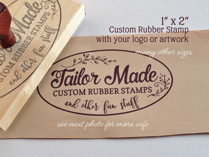 Custom Logo Stamp Rubber Stamp Packaging Rubber Stamp Etsy