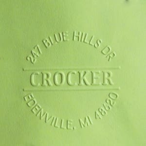 Custom Address Embosser, Personalized Embosser, Personalized Address Embosser