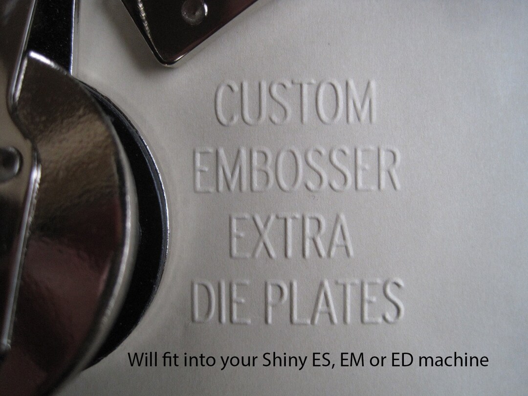 Custom Embosser Extra Plate Set, Personalized Embosser Extra Plates, Etsy