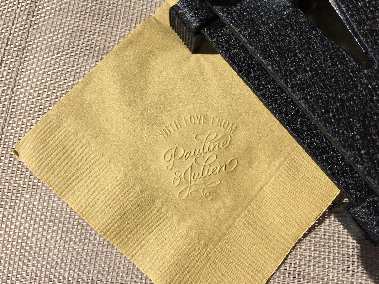 Napkin Embosser, Personalized Napkin Embosser, Long Reach Embossing, Address Embosser, DIY