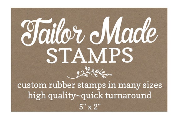 Regular Rubber Stamp Size 2 x 5, Custom Made Stamp