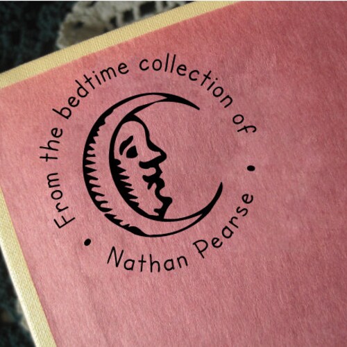 Personalized Book Stamp Ex Libris Stamp Custom Book Stamp Etsy