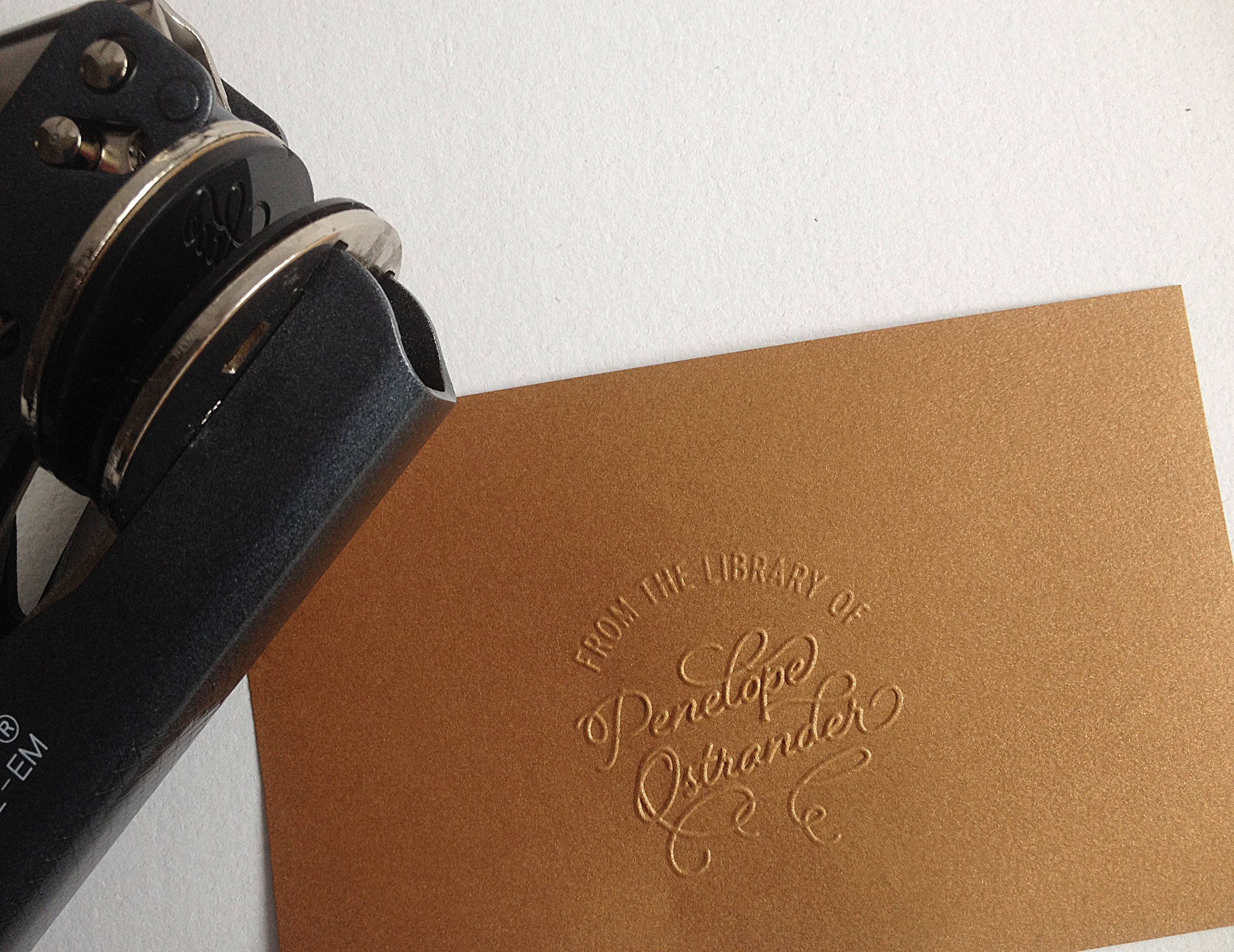 Custom Library Embosser Personalized Embosser Embossing Etsy
