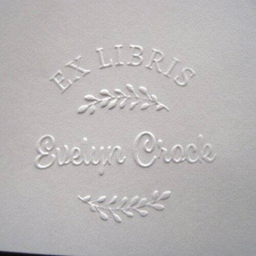 Ex Libris Embosser Custom Library Embosser Personalized Etsy