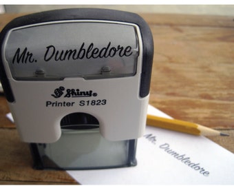 Custom Signature Stamp, Teacher Stamp, Professional Rubber Stamp