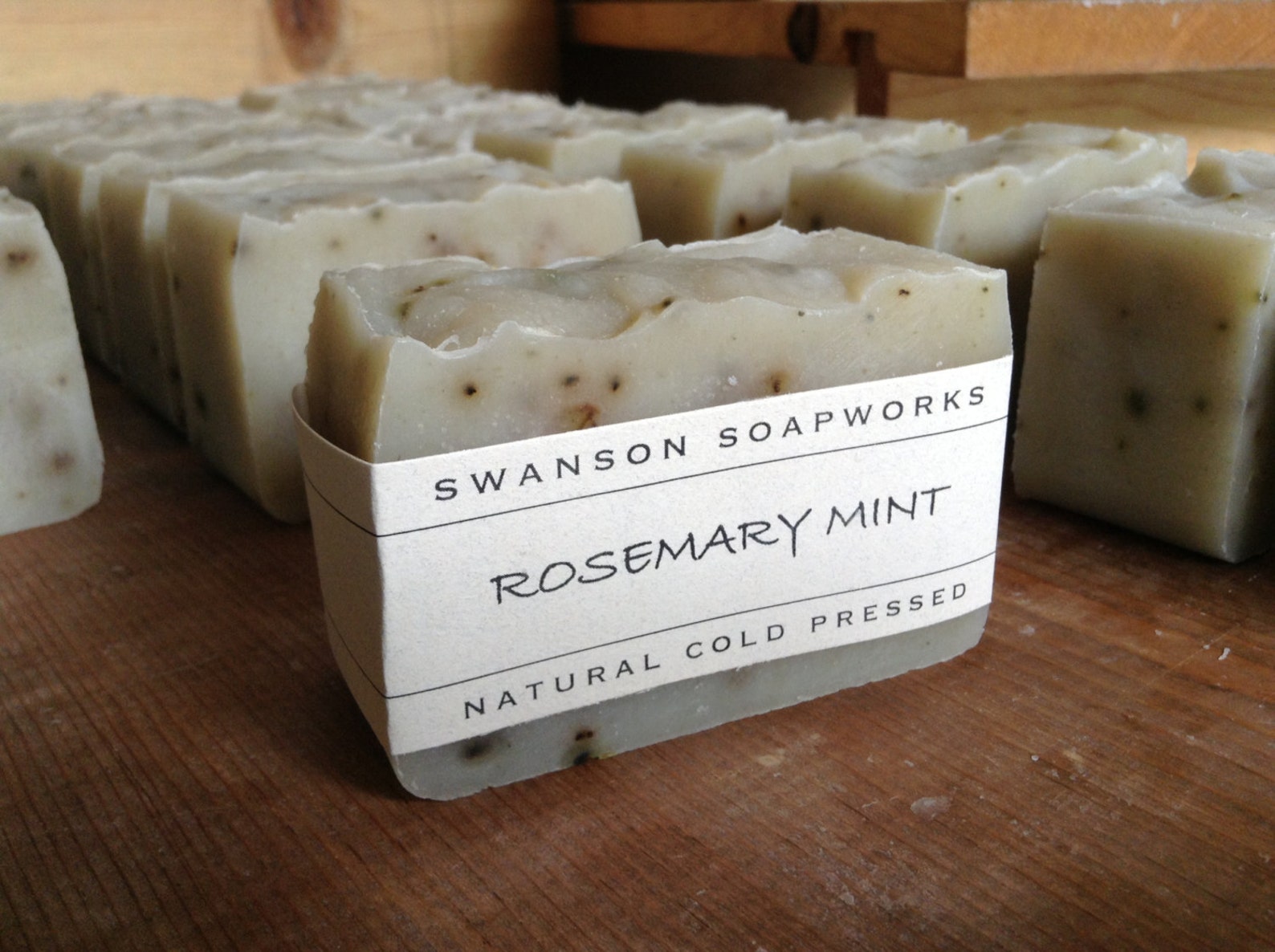 Rosemary Mint All Natural Soap Handmade Soap Bars Etsy