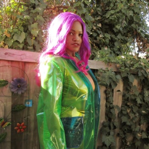 Ladies vinyl raincoats cheap