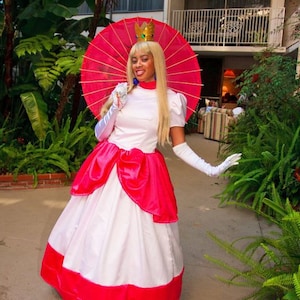 Princess Peach- Toadstool Mario Brothers -Bros Costume - Full Costume or Pattern- princess Daisy - cosplay