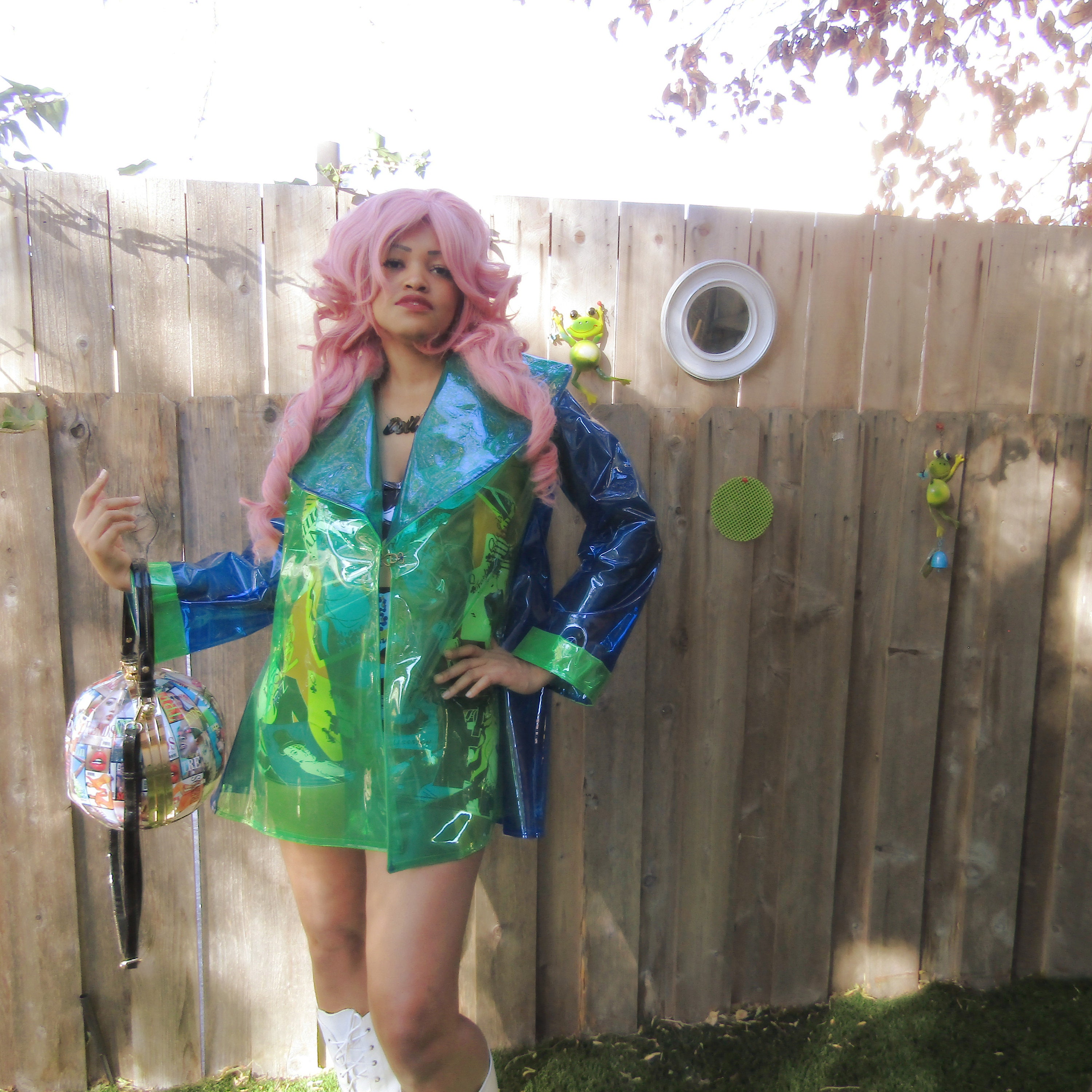 Clear hotsell rainbow raincoat