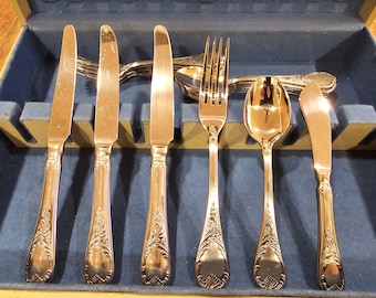 Towle Old Vienna Sterling Silver Flatware Set | Vintage Towle Sterling Spoons Forks Knives | Antique Silverware Lot