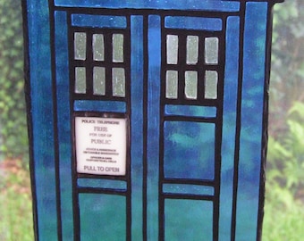 Stained Glass British Police Box