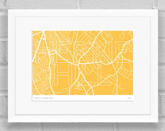 Streets of Herne Hill, London - Limited Edition Giclée Art Poster/Print