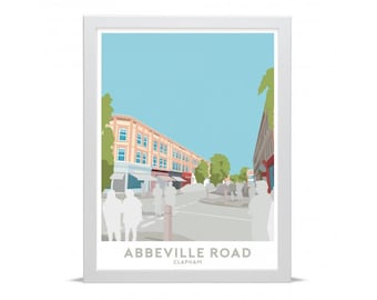 Abbeville Road, Clapham - Travel Poster Art Print