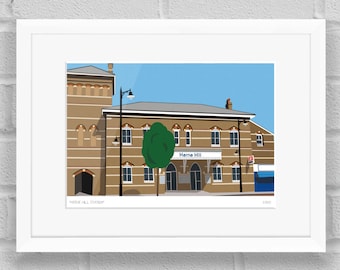 Herne Hill Station, London - Limited Edition Giclée Art Poster/Print