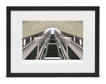 Clapham South Stairs - Limited Edition Giclée Art Print