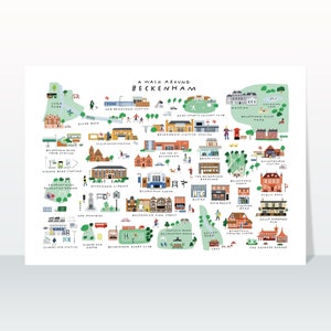 A Walk Around Beckenham - Giclée Karte Kunstdruck