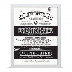 Brighton Location Facts - Art Print
