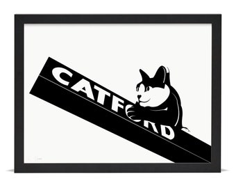Catford Katze 2 - Limitierter Giclée Kunstdruck
