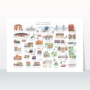 A Walk Around Bermondsey - Giclée Map Art Print