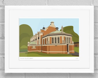 Dulwich College Old Library, London - Limited Edition Giclée Art Print / Poster