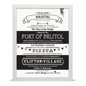 Bristol Location Facts - Art Print