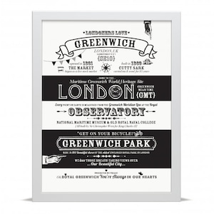 Fakty dotyczące lokalizacji Greenwich - wydruk artystyczny