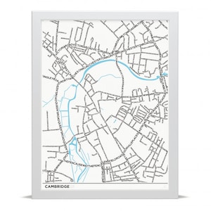 Cambridge Typ Map - Giclée Kunstdruck