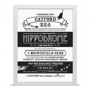 Catford Locatie Feiten - Art Print
